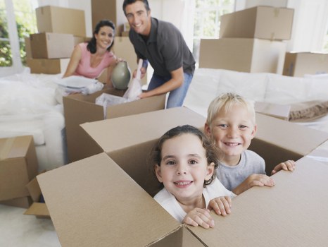 Office removals planning in Hendon with moving boxes and desks