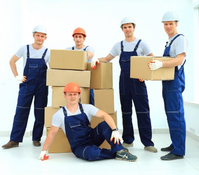 Staff member checking storage area safety procedures